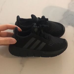 Toddler all black adidas